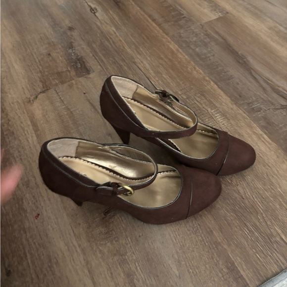 Cato Brown Mary Jane Heels - Picture 3 of 4